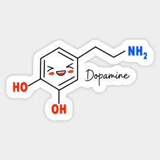 Dopamine Funny &amp; Dope Meme Chemical Structure Sticker